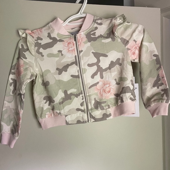 Pippa and Julie's Child's rose and camouflage sweater - Picture 2 of 6